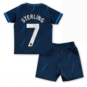 Baby Fußballbekleidung Chelsea Raheem Sterling #7 Auswärtstrikot 2023-24 Kurzarm (+ kurze hosen)